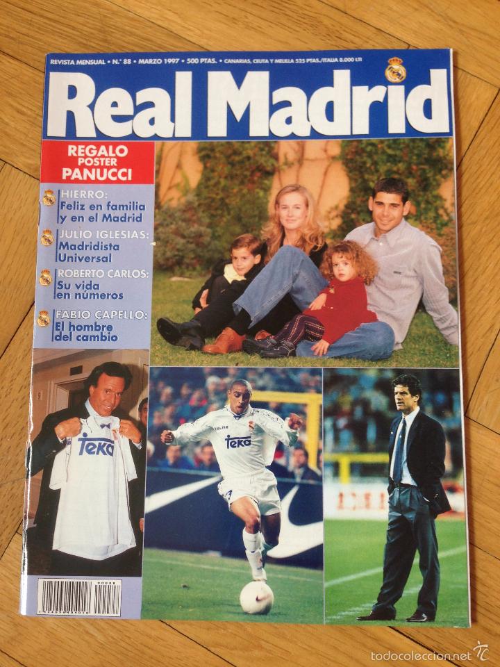 Coleccionismo deportivo: REVISTA OFICIAL REAL MADRID N&ordm;88 NUMERO 88 POSTER PANUCCI