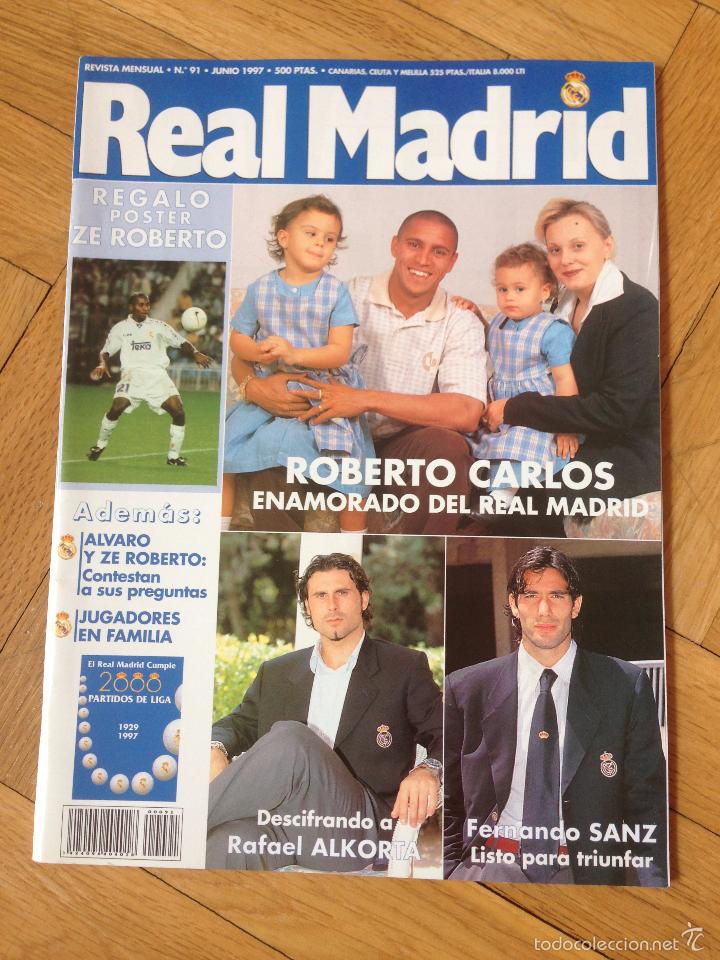 Coleccionismo deportivo: REVISTA OFICIAL REAL MADRID N&ordm;91 NUMERO 91 POSTER ZE ROBERTO 2000 PARTIDOS DE LIGA