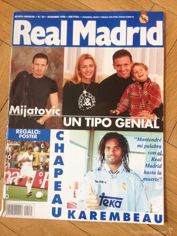 Coleccionismo deportivo: REVISTA OFICIAL REAL MADRID N&ordm;85 NUMERO 85 POSTER ROBERTO CARLOS