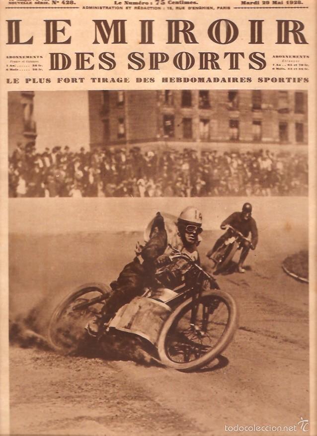 Sports collectibles: REVISTA LE MIROIR DES SPORTS N&ordm;428 1928