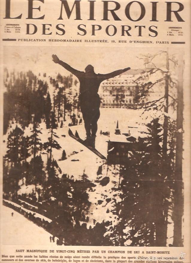 Sports collectibles: REVISTA LE MIROIR DES SPORTS N&ordm;31 1921