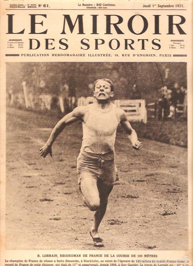 Sports collectibles: REVISTA LE MIROIR DES SPORTS N&ordm; 61 1921