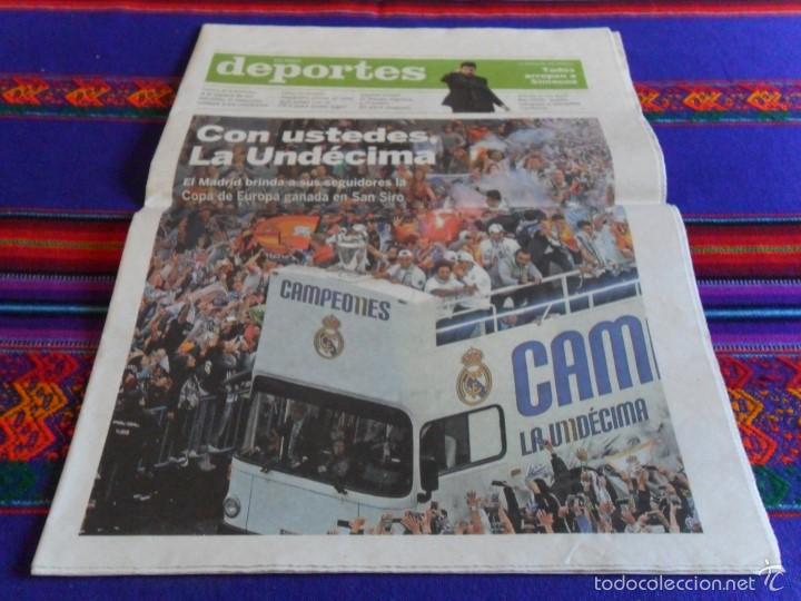 Sports collectibles: EL PA&Iacute;S SUPLEMENTO DEPORTES UND&Eacute;CIMA CHAMPIONS LEAGUE REAL MADRID. 30-5-16.