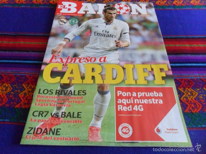 Sports collectibles: EL BAL&Oacute;N IN THE GAME N&ordm; 27. 14-9-16. REAL MADRID SPORTING PORTUGAL CHAMPIONS LEAGUE BALE CRISTIANO.