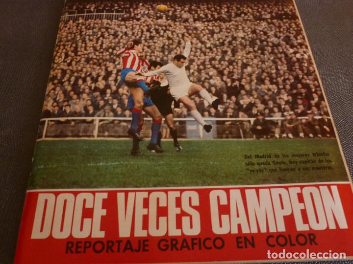 Coleccionismo deportivo: REVISTA(22-4-67)!!!EL R.MADRID 12 VECES CAMPE&Oacute;N LIGA!!!-FOTOS