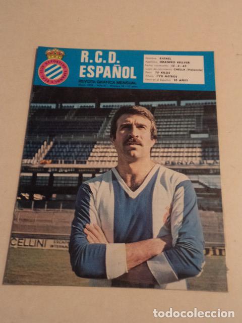 Coleccionismo deportivo: R.C.D. ESPA&Ntilde;OL REVISTA GR&Aacute;FICA MENSUAL - A&Ntilde;O III N&ordm; 18 - MAYO 1976