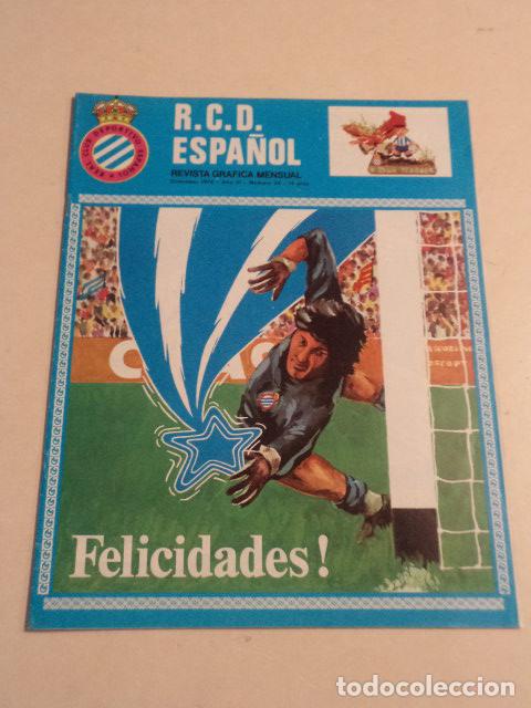 Coleccionismo deportivo: R.C.D. ESPA&Ntilde;OL REVISTA GR&Aacute;FICA MENSUAL - A&Ntilde;O III N&ordm; 24 - DICIEMBRE 1976
