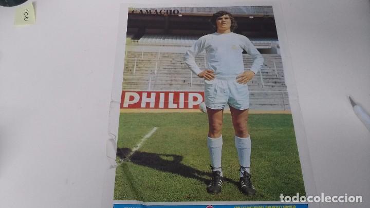 Coleccionismo deportivo: poster del real madrid Camacho - Foto 1