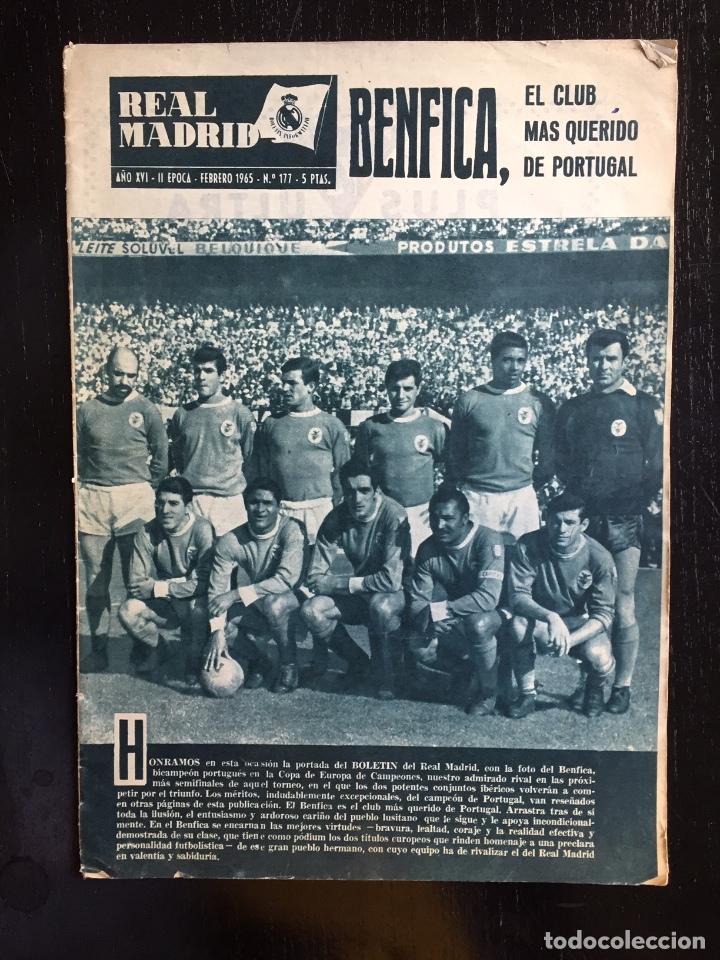 Coleccionismo deportivo: ANTIGUA REVISTA DEL REAL MADRID - 1964 - N&ordm; 177 - BENFICA, COPA DE EUROPA, BALONCESTO, ETC... CON MU