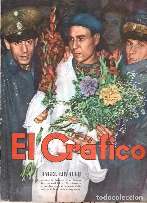 Coleccionismo deportivo: 1939 EL GRAFICO # 1031 CAPABLANCA BOTWINNIK RIVER VS CENTRAL ANGEL LOVALVO VICTOR CUENCA CICLISMO