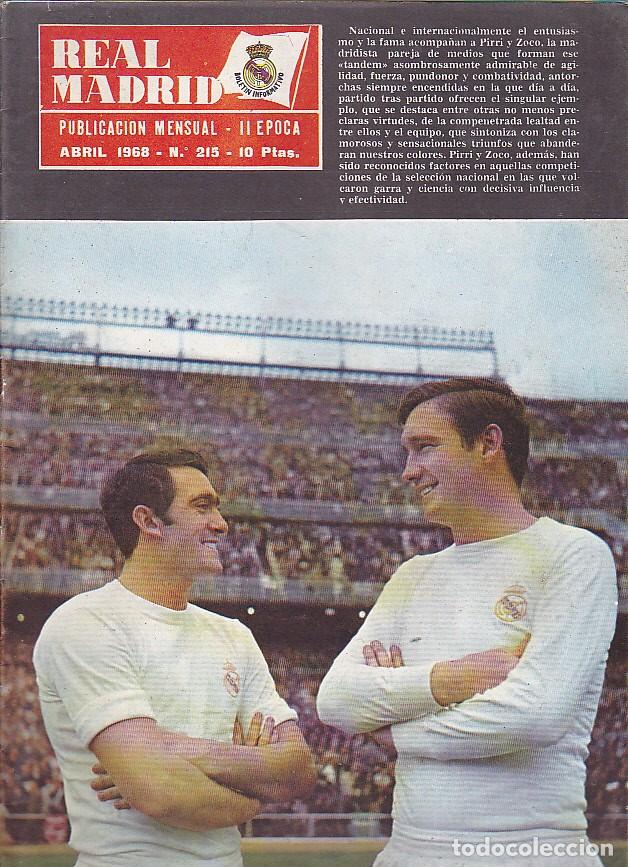 Coleccionismo deportivo: REVISTA REAL MADRID ABRIL 1969 N&ordm; 215