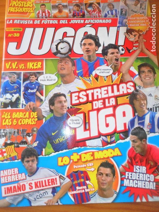 Coleccionismo deportivo: JUGON N&ordm; 38 DE 2009 - POSTERS, + LOS JUGONES DE LA LIGA, ANDER HERRERA, MESSI, CRISTIANO RONALDO ++