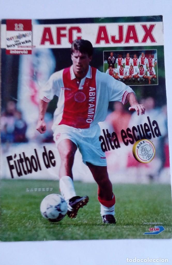 Collezionismo sportivo: A.F.C. AJAX   EQUIPOS DE LEYENDA DEL FUTBOL EUROPEO N&ordm; 12 LAUDRUP, DE BOERD, LITMANEN, VAN DER SAR,