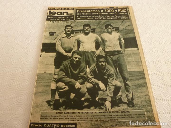 Sports collectibles: (ML)LEAN(17-4-61)PROX.GALES-ESPA&Ntilde;A,IGNACIO ZOCO,TRAS EL BAR&Ccedil;A-HAMBURGO COPA EUROPA,POBLET CAMPE&Oacute;N.