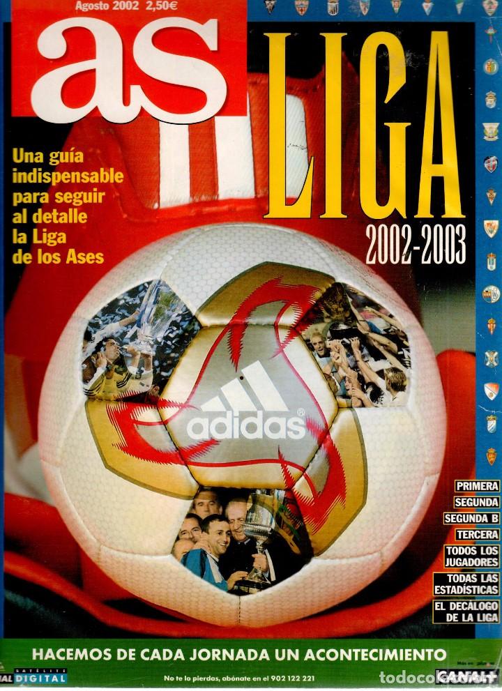 Collectionnisme sportif: LA GU&Iacute;A M&Aacute;S COMPLETA Y ACTUALIZADA - LIGA 2002-2003 - AS