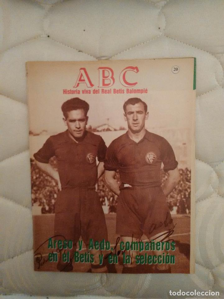 Coleccionismo deportivo: La historia del Betis en fasc&iacute;culos antiguos publicados por Abc. Fasc&iacute;culo n&uacute;mero 20: Areso y Aedo
