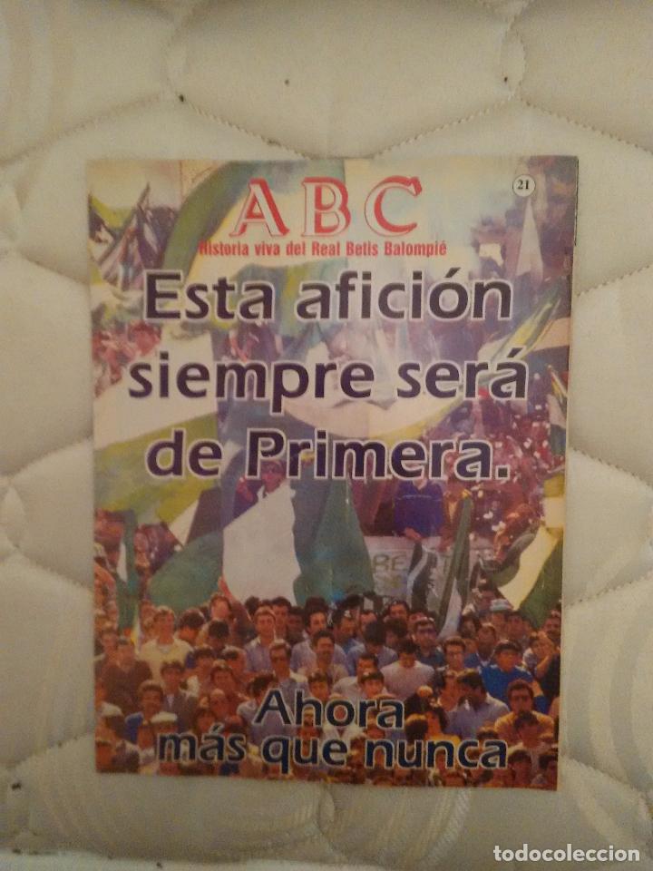 Coleccionismo deportivo: La historia del Betis en fasc&iacute;culos antiguos publicados por Abc. Fasc&iacute;culo n&uacute;mero 21: afici&oacute;n