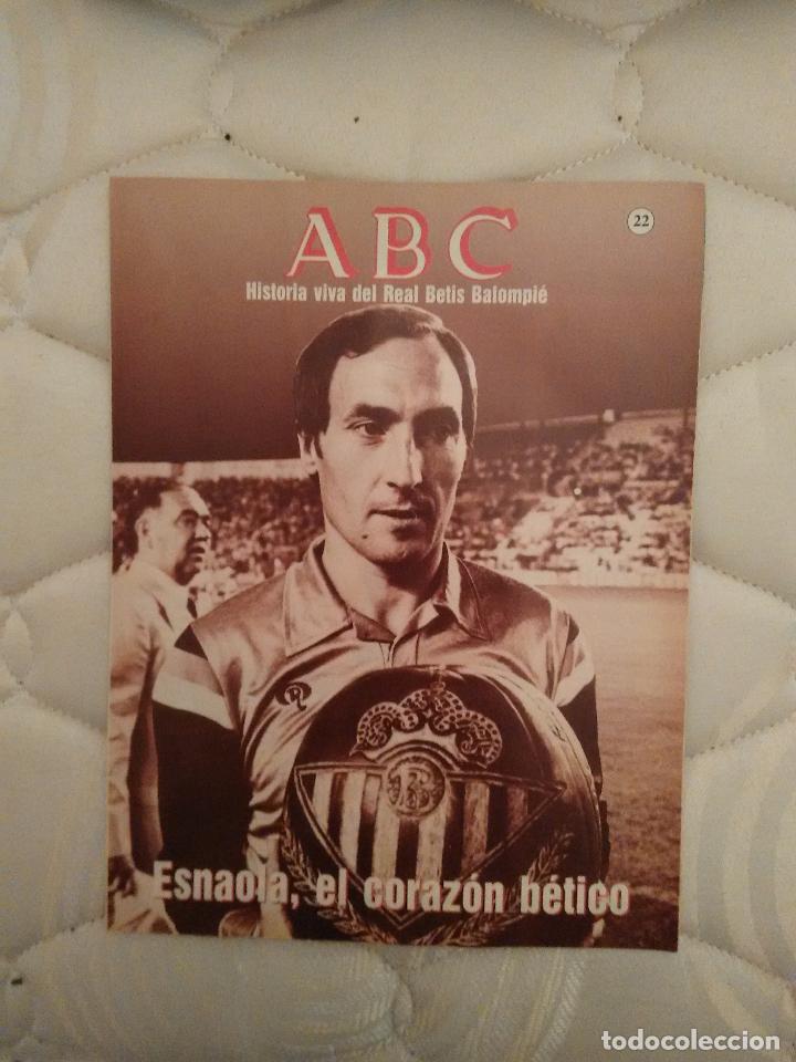 Coleccionismo deportivo: La historia del Betis en fasc&iacute;culos antiguos publicados por Abc. Fasc&iacute;culo n&uacute;mero 22: Esnaola