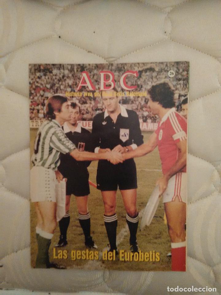 Coleccionismo deportivo: La historia del Betis en fasc&iacute;culos antiguos publicados por Abc. Fasc&iacute;culo n&uacute;mero 26: Eurobetis