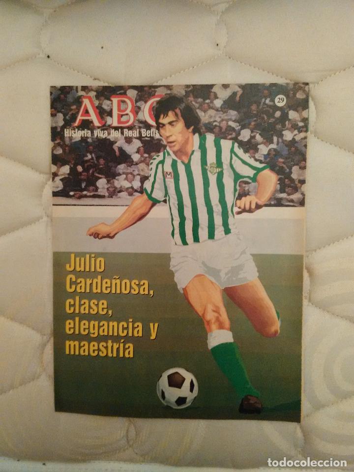 Coleccionismo deportivo: La historia del Betis en fasc&iacute;culos antiguos publicados por Abc. Fasc&iacute;culo n&uacute;mero 29: Carde&ntilde;osa