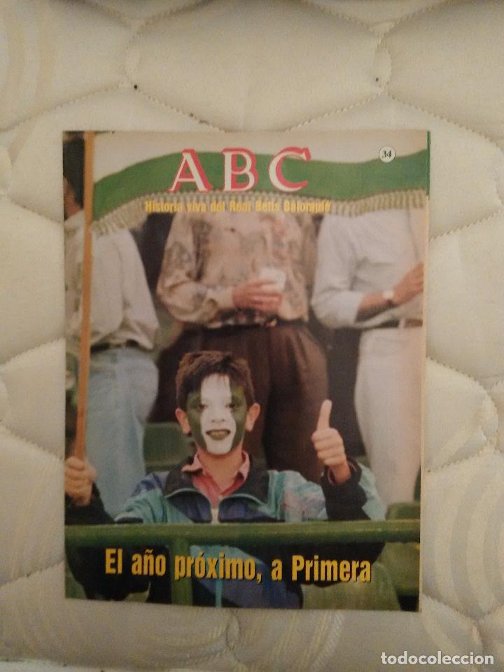 Coleccionismo deportivo: La historia del Betis en fasc&iacute;culos antiguos publicados por Abc. Fasc&iacute;culo n&uacute;mero 34: a Primera