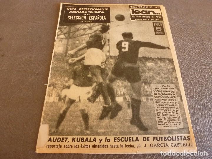 Collezionismo sportivo: (ML)LEAN(11-12-61)COPA FERIAS ESPA&Ntilde;OL-BIRMINGHAM,FRANCIA 1 ESPA&Ntilde;A 1,ESPA&Ntilde;A-B 3 FRANCIA-B 2.
