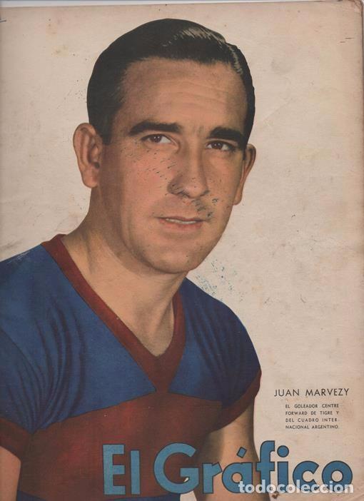 Coleccionismo deportivo: 1941 EL GRAFICO # 1143 JUAN MARVEZY JOE LOUIS VS BUDDY BAER RIVER PLATE VS INDEPENDIENTE CICLISMO
