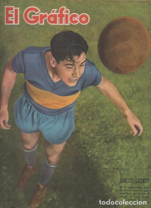 Coleccionismo deportivo: 1941 EL GRAFICO # 1154 ERNESTO LAZZATTI ANETTE KELLERMAN RIVER PLATE VS HURACAN CICLISMO CAMPEONATO