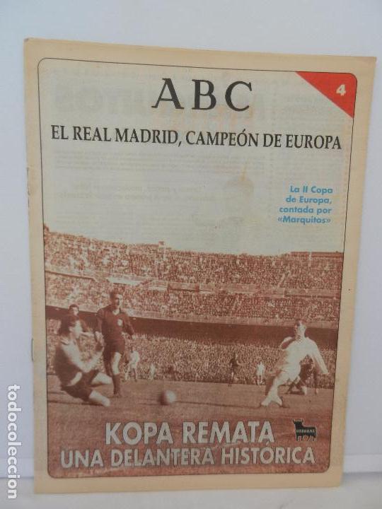 Coleccionismo deportivo: REVISTA ABC EL REAL MADRID, CAMPE&Oacute;N DE EUROPA N&ordm; 4. CORRECTIVO AL TODOPODEROSO MANCHESTER.