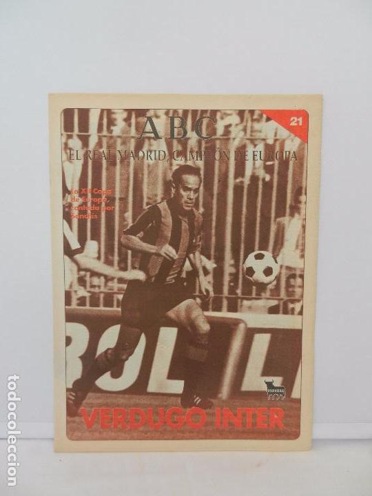 Coleccionismo deportivo: REVISTA ABC EL REAL MADRID, CAMPE&Oacute;N DE EUROPA N&ordm; 21. PIRRI, CABEZA DE LE&Oacute;N.