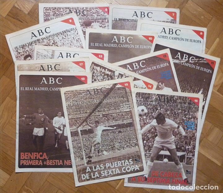 Coleccionismo deportivo: REAL MADRID CAMPE&Oacute;N DE EUROPA - SUPLEMENTOS ABC - 13 N&Uacute;MEROS SUELTOS - VV. AA. - 1998