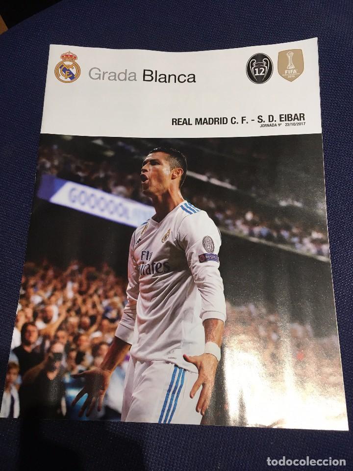 Coleccionismo deportivo: PROGRAMA REVISTA OFICIAL GRADA BLANCA REAL MADRID EIBAR 2017 2018 POSTER ISCO
