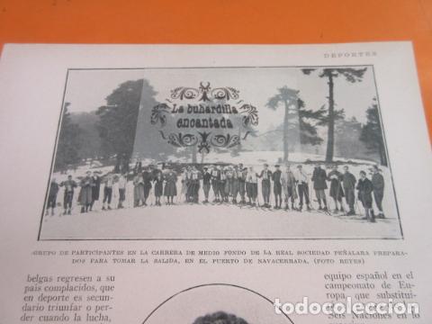 Coleccionismo deportivo: RECORTE 1929 - NAVACERRADA ESQUIADORES ESQUI SKY REAL SOCIEDAD PE&Ntilde;ALARA