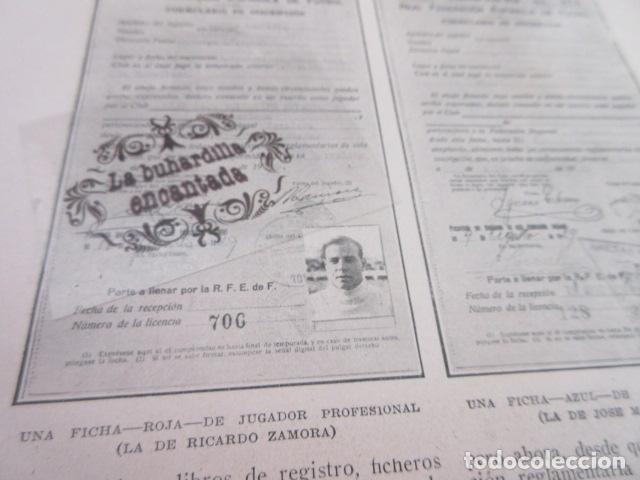 Coleccionismo deportivo: ARTICULO 1929 - COMO SE GOBIERNA EL FUTBOL ESPA&Ntilde;OL FICHA RICARDO ZAMORA REAL FEDERACION FUTBOL