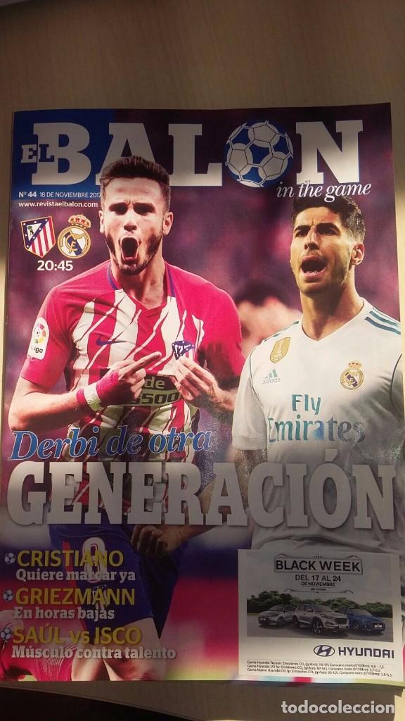 Coleccionismo deportivo: REVISTA PROGRAMA ATLETICO MADRID REAL MADRID LIGA 2017 2018 EL BALON ISCO ASENSIO
