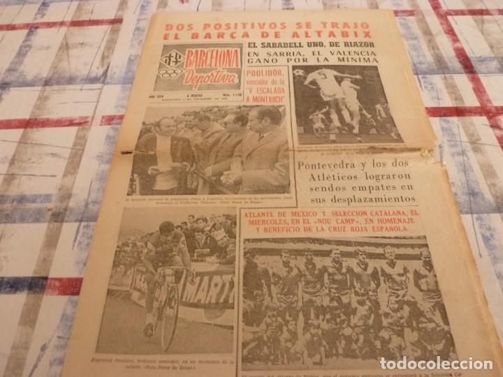 Collezionismo sportivo: BARCELONA DEPORTIVA(4-11-68) ESPA&Ntilde;OL 0 VALENCIA 1,CATALUNYA-ATLANTE MEXICO MIERC.EN CAMP NOU