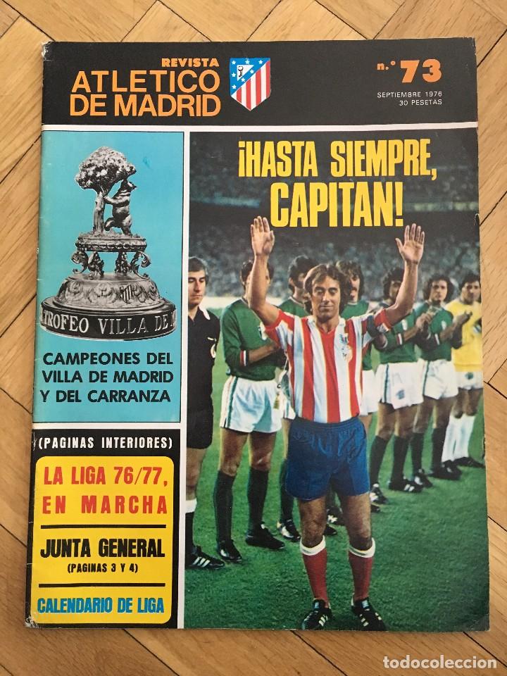 Sports collectibles: REVISTA OFICIAL ATLETICO MADRID N&ordm; 73 HOMENAJE ADELARDO 1976 CAMPEONES TROFEO VILLA MADRID