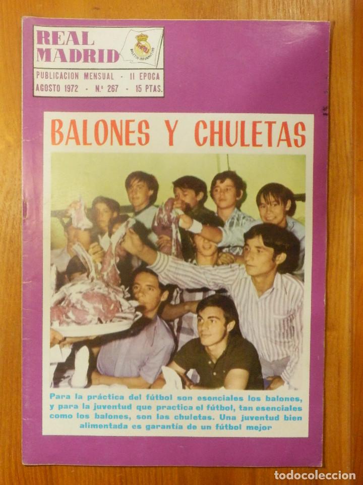 Sammelleidenschaft Sport: Revista - Publicaci&oacute;n - Real Madrid - N&ordm; 267 - Bolet&iacute;n Informativo - Agosto  1972 - 38 P&aacute;ginas