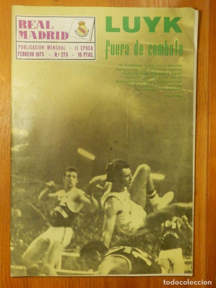 Sammelleidenschaft Sport: Revista - Publicaci&oacute;n - Real Madrid - N&ordm; 273 - Bolet&iacute;n Informativo - Febrero 1973 - 38 P&aacute;ginas