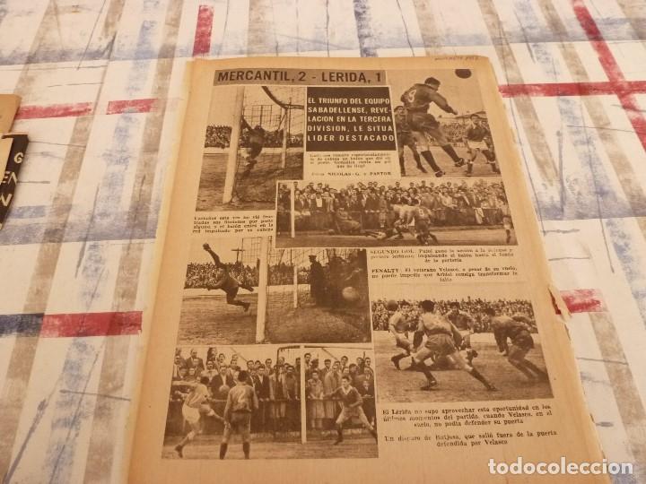 Collezionismo sportivo: (NOVIEMBRE 1957) PAG.ORIGINAL DE LA &Eacute;POCA-MERCANTIL 2 L&Eacute;RIDA 1.