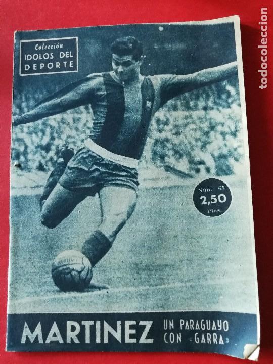Collezionismo sportivo: COLECCI&Oacute;N &Iacute;DOLOS DEL DEPORTE - N&ordm; 65. Jugador Mart&iacute;nez.. FC Barcelona. Revista f&uacute;tbol.