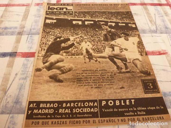 Coleccionismo deportivo: (ML)LEAN(9-6-58)KASZAS(ESPA&Ntilde;OL)VALENCIA 0 BAR&Ccedil;A 1,FRANCISCO PLAT&Oacute;N.