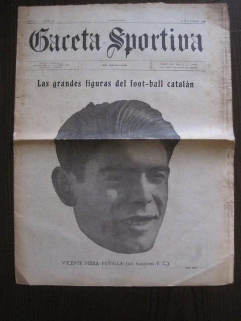 Coleccionismo deportivo: GACETA SPORTIVA-FIGURAS FUTBOL CATALAN-ESPAÑOL-KARLIN-BARCELONA ALCANTARA-1922- VER FOTOS-(V-13.399) - Foto 2 - 112241959
