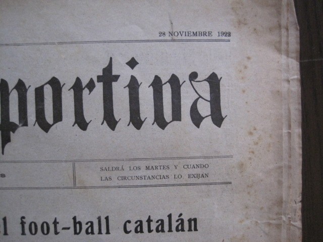 Coleccionismo deportivo: GACETA SPORTIVA-FIGURAS FUTBOL CATALAN-ESPAÑOL-KARLIN-BARCELONA ALCANTARA-1922- VER FOTOS-(V-13.399) - Foto 4 - 112241959