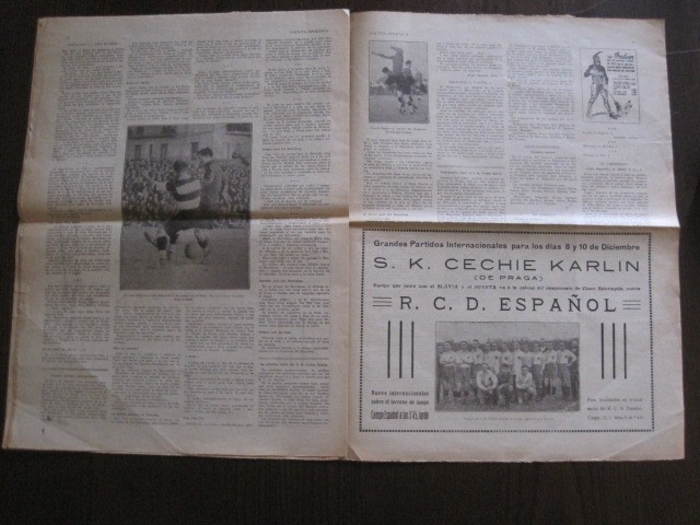 Coleccionismo deportivo: GACETA SPORTIVA-FIGURAS FUTBOL CATALAN-ESPAÑOL-KARLIN-BARCELONA ALCANTARA-1922- VER FOTOS-(V-13.399) - Foto 17 - 112241959