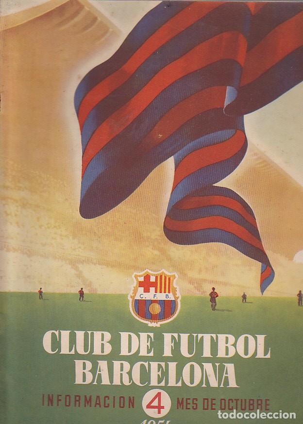 Collectionnisme sportif: BOLETIN C.F.BARCELONA OCTUBRE 1954
