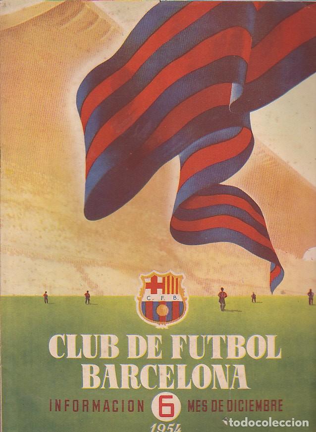 Collectionnisme sportif: BOLETIN C.F.BARCELONA DICIEMBRE1954