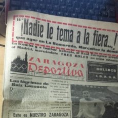 Coleccionismo deportivo: SEMANARIO GRAFICO ZARAGOZA DEPORTIVA. EL REAL ZARAGOZA ARROLLO AL MADRID. 1963. Lote 113963427