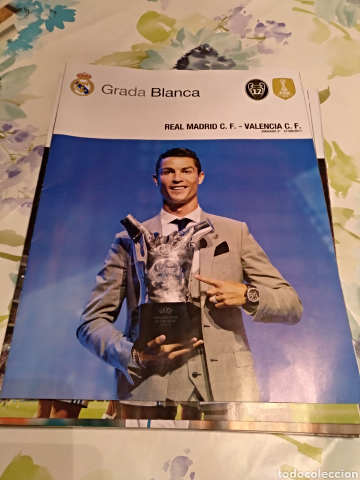 Coleccionismo deportivo: Grada blanca real madrid valencia
