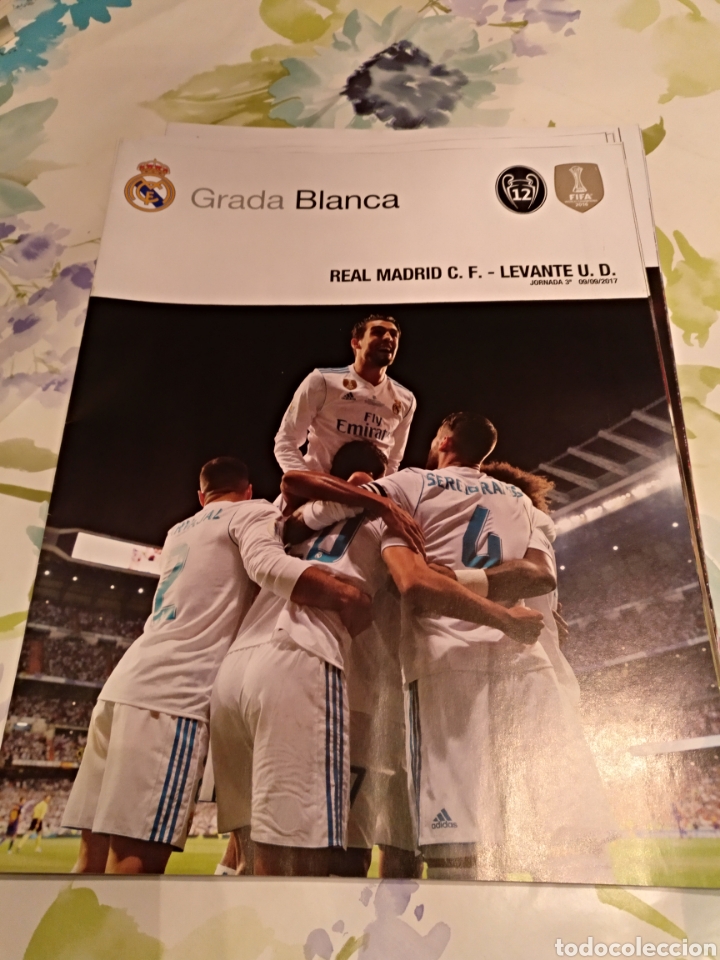 Coleccionismo deportivo: Grada blanca rm levante